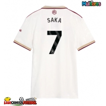 Camisa de Futebol Arsenal Bukayo Saka #7 Equipamento Alternativo Mulheres 2025-26 Manga Curta
